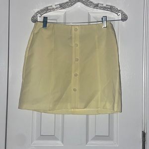 Zara Pastel Yellow Mini Skirt